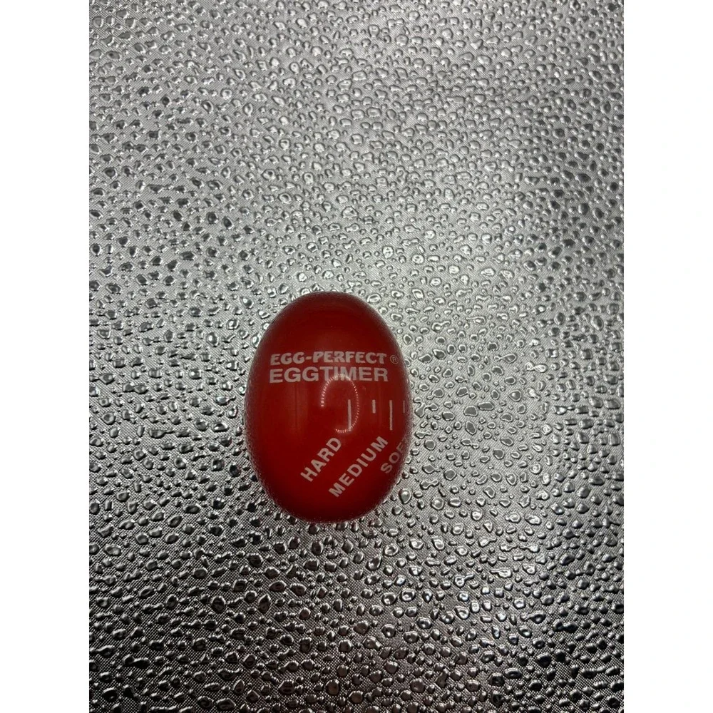 Egg-Perfect Egg Timer Heat Sensitive Color Changing Red Kitchen Gadget